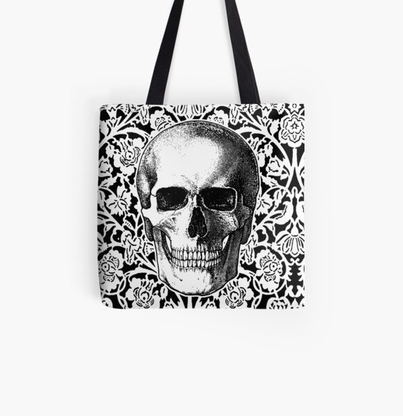 Totenkopf Allover-Print Tote Bag