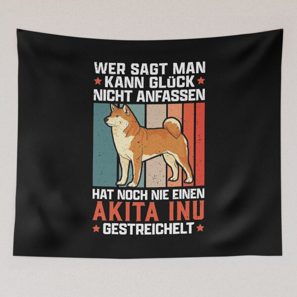 Item preview, Akita Inu Japanese dog owner petting designed and sold by madgrfx.