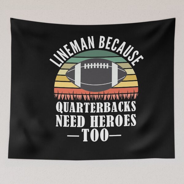 Item preview, Funny Football Lineman- Quarterback Team designed and sold by Club7Studios.