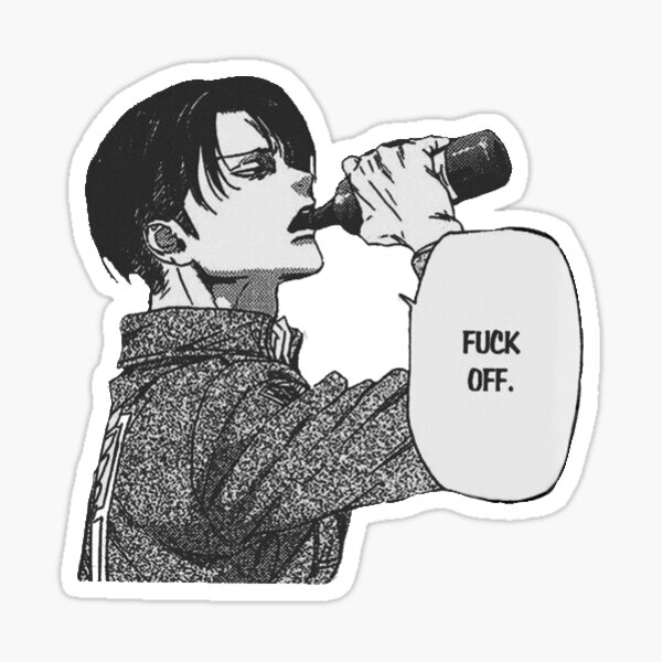 LEVI ACKERMAN Sticker Manga Attack On Titan Sticker