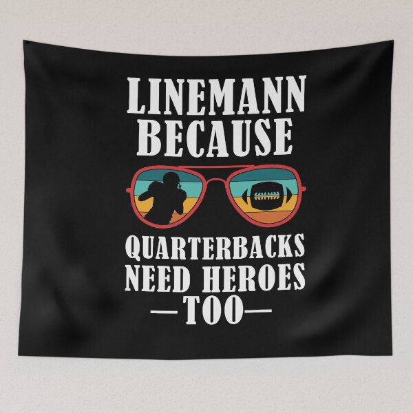 Item preview, Funny Football Lineman- Quarterback Team designed and sold by Club7Studios.