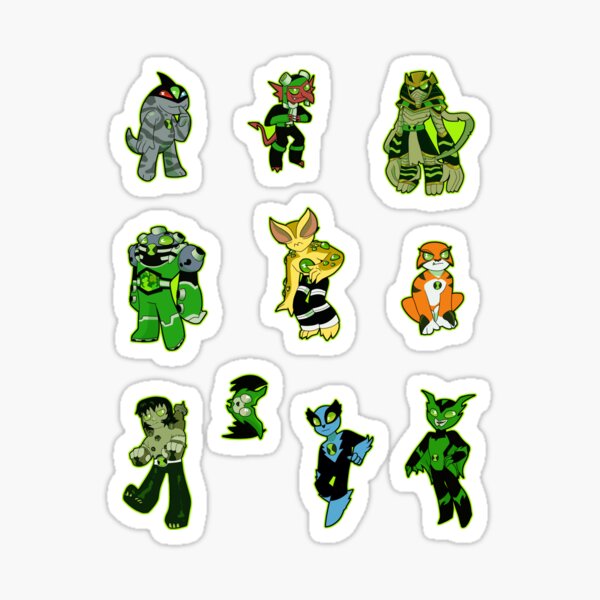 Yet another 10 aliens Sticker