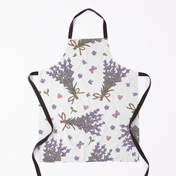 Item preview, Abstract Vintage Lavender Flowers, Hearts, Butterflies Pattern. Cute Wild Purple Lavender Floral Botanical Garden Print designed and sold by silviaol.
