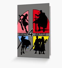 SWORDS READY 4 BATTLE Greeting Card