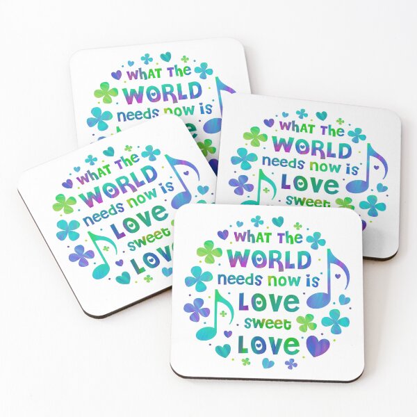 Item preview, What The World Needs Now is Love Sweet Love designed and sold by KrisInStitches.