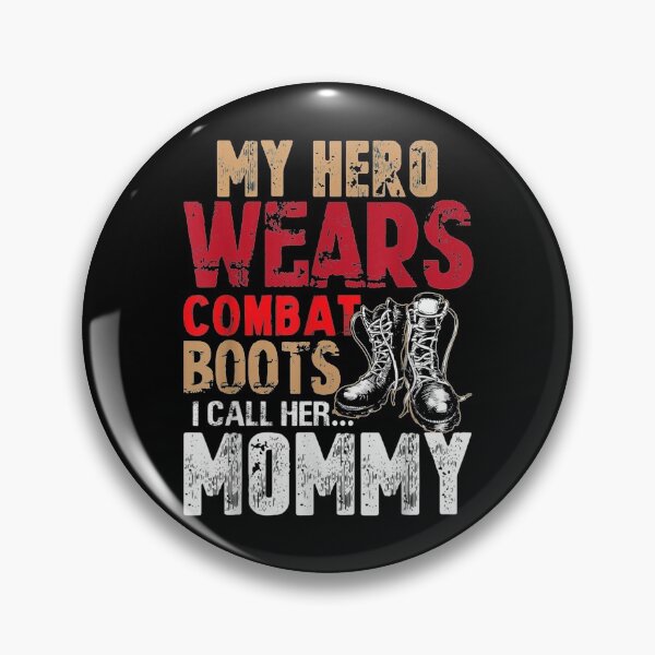Item preview, My Hero Wears Combat Boots Army Proud Mom designed and sold by angelata.