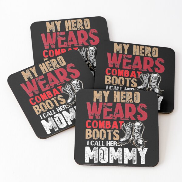 Item preview, My Hero Wears Combat Boots Army Proud Mom designed and sold by angelata.