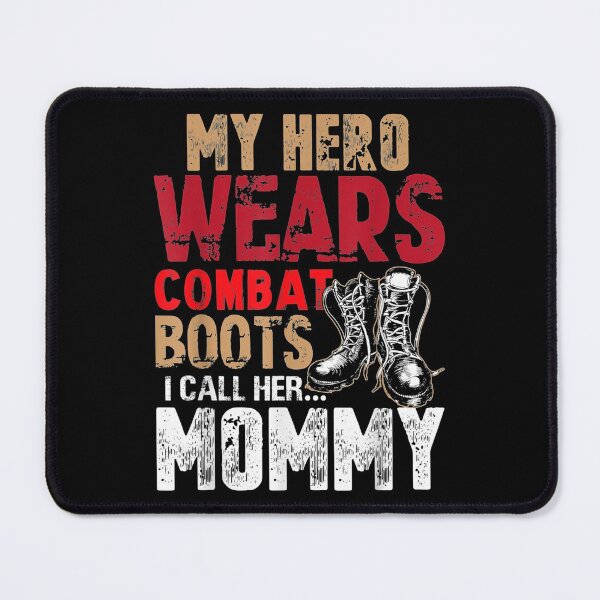 Item preview, My Hero Wears Combat Boots Army Proud Mom designed and sold by angelata.