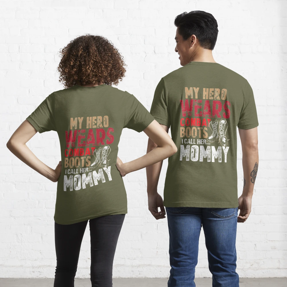 Personalized Shirts My Hero Wears Combat Boots Proud Army Mom 4th July Shirt  For Military Family Member Hk10 Trhn