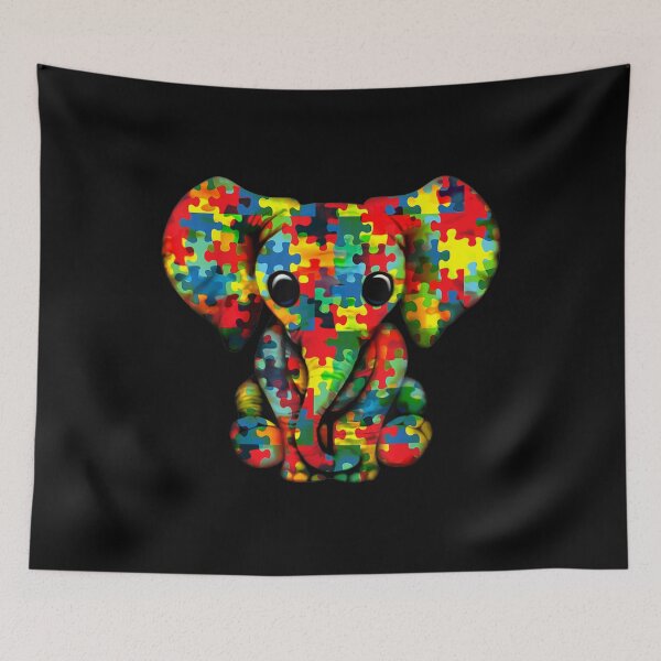 Item preview, Elephant Meaningful Present Autism Awareness Day designed and sold by angelata.