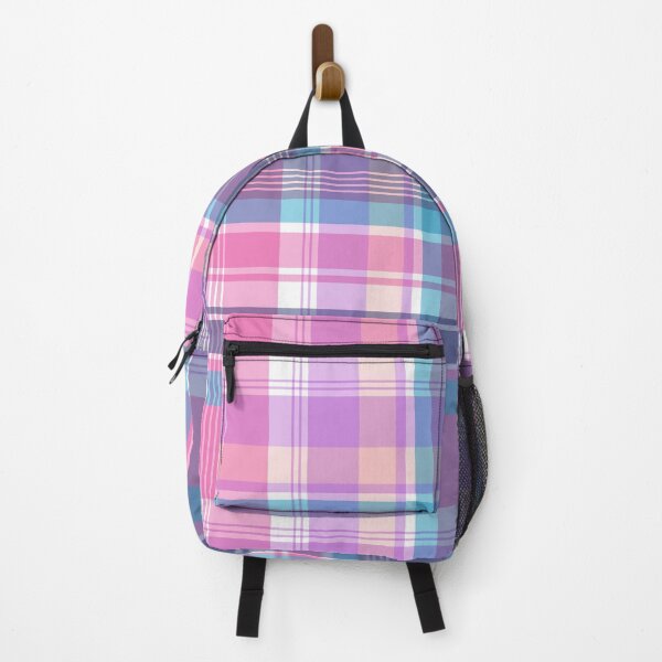 Item preview, Flamingo Blue Plaid designed and sold by oppositedge.