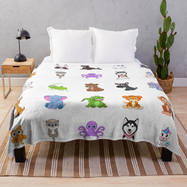 Item preview, Lindo estampado de animales bebés. Patrón de animales bebé de dibujos animados mixtos designed and sold by silviaol.