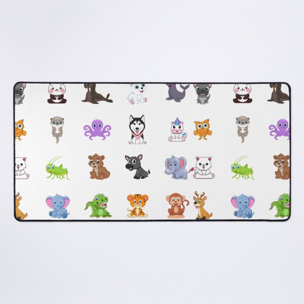 Item preview, Cute Baby Animals Print. Mixed Cartoon Baby Animals Pattern designed and sold by silviaol.