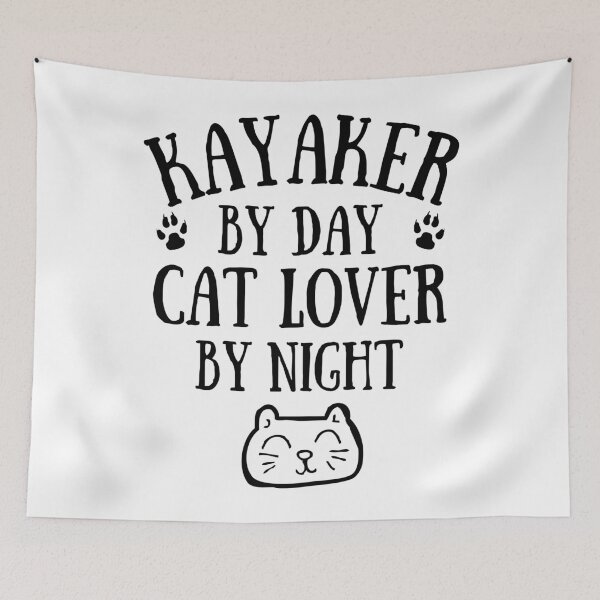 Item preview, Kayaker by day. Cat lover by night designed and sold by TheGreenGoat.