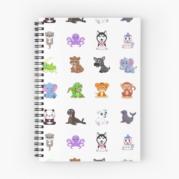 Item preview, Cute Baby Animals Print. Mixed Cartoon Baby Animals Pattern designed and sold by silviaol.