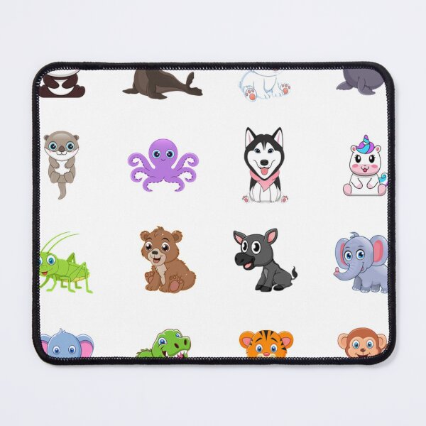 Item preview, Cute Baby Animals Print. Mixed Cartoon Baby Animals Pattern designed and sold by silviaol.