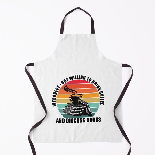 Item preview, Introvert - But Willing To Drink Coffee and Discuss Books designed and sold by TeesForTheWorld.