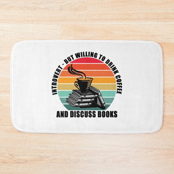 Item preview, Introvert - But Willing To Drink Coffee and Discuss Books designed and sold by TeesForTheWorld.