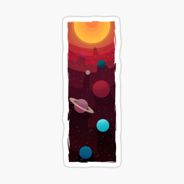 Solar System Sticker