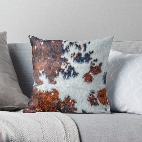 Modern cowhide decor pattern Throw Pillow