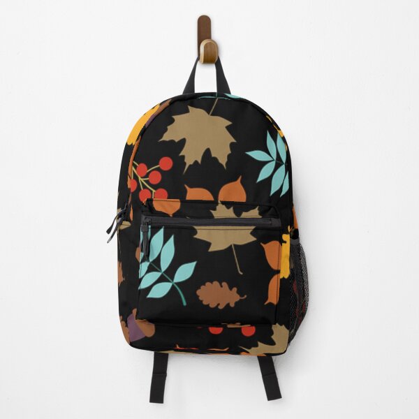 Item preview, Fall Autumn Pattern- Red Orange Yellow Leaves, Acorns, Berries, Fall Leaves Print designed and sold by silviaol.