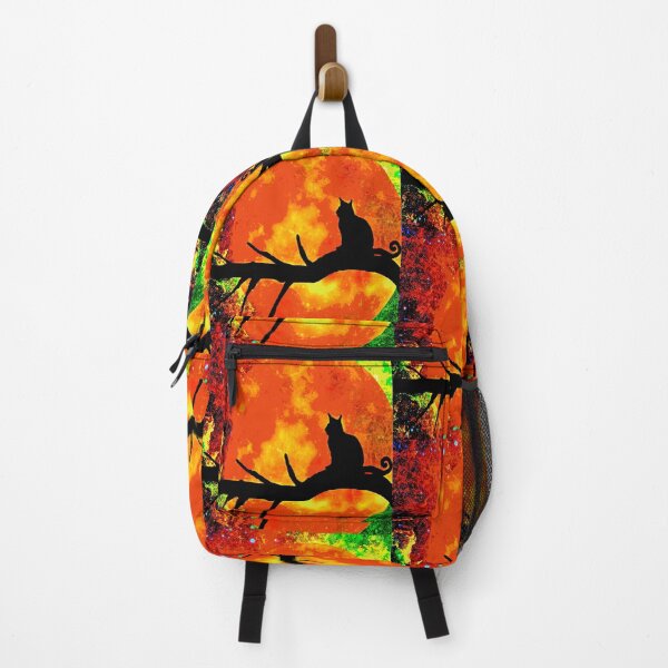 Item preview, BLACK CAT FIRE HARVEST MOON BLACK TREE designed and sold by Overthetopsm.