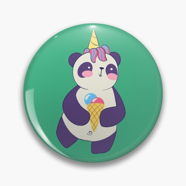 Item preview, Baby Panda Unicorn Ice Cream designed and sold by Cute and Funny Animal Art Designs.