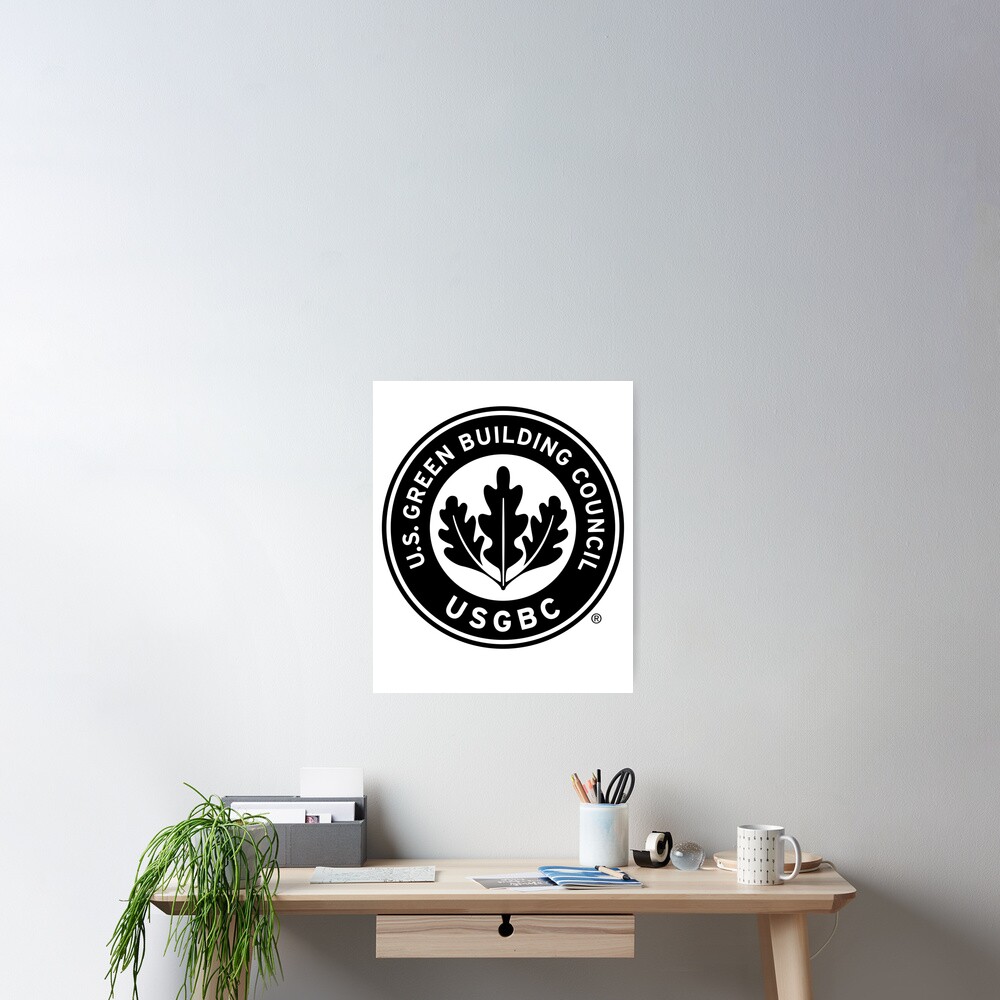 u-s-green-building-council-logo-poster-for-sale-by-archtshirt-redbubble