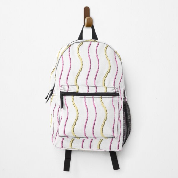 Item preview, Squiggly stripes Yellow and Pink #Stripes designed and sold by MrJean.