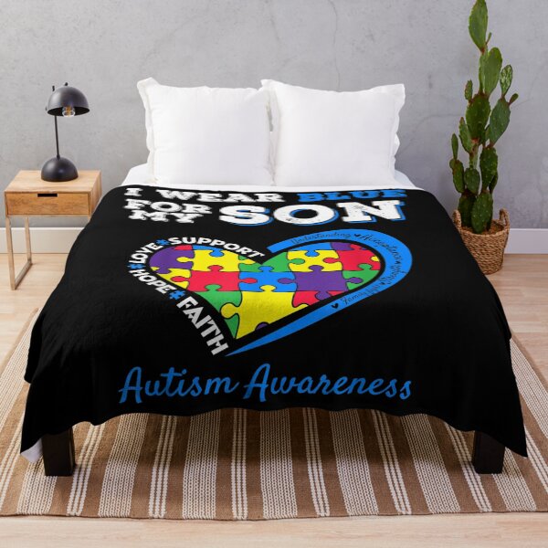 Item preview, I Wear Blue For My Son Autism Awareness Mom Dad Parents designed and sold by angelata.