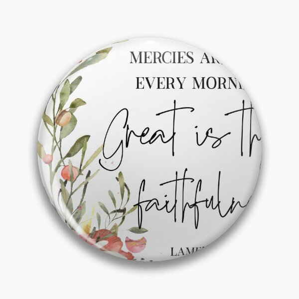 Item preview, His Mercies Are New Every Morning, Lamentations 3:23, Watercolor Scripture, Bible Verse, Inspirational Quote designed and sold by Dzhenka-Balimez.