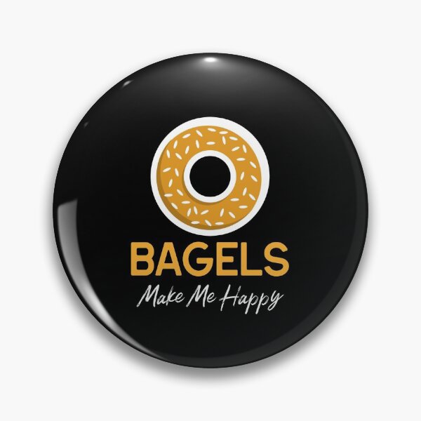 Item preview, Bagels Make Me Happy - Breakfast Bagel Design designed and sold by Shirtlify.