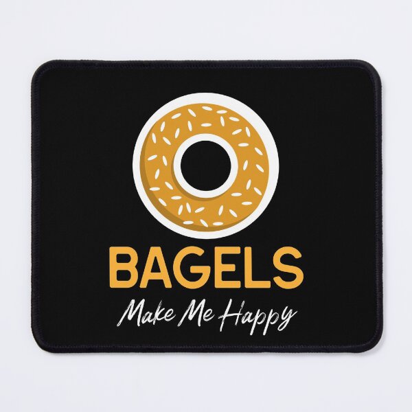 Item preview, Bagels Make Me Happy - Breakfast Bagel Design designed and sold by Shirtlify.