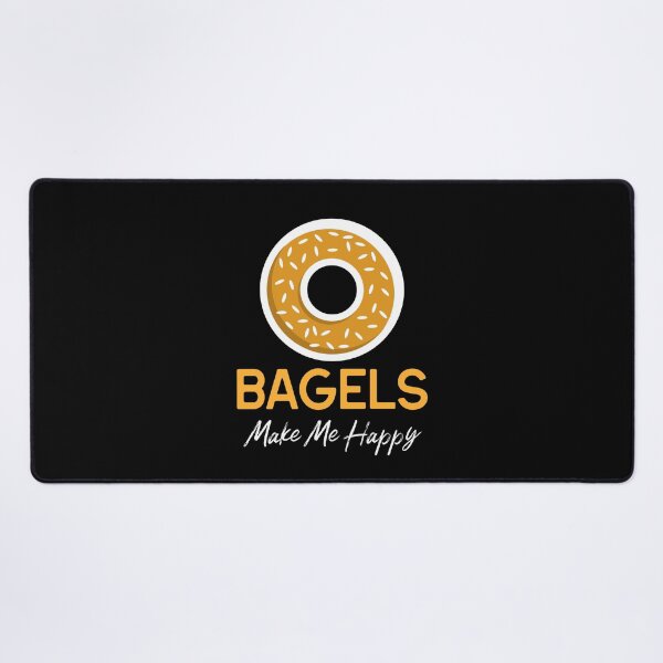Item preview, Bagels Make Me Happy - Breakfast Bagel Design designed and sold by Shirtlify.