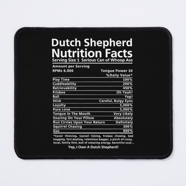 Item preview, Dutch Shepherd Nutrition Facts designed and sold by angelata.