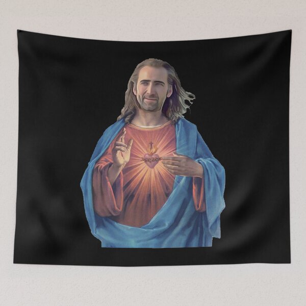 Item preview, Nicolas Cage is Jesus Classic designed and sold by PaulaAnn01.
