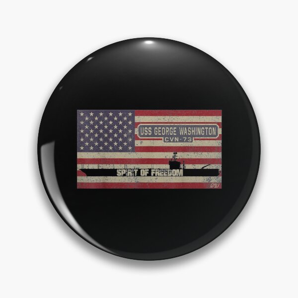 Item preview, Uss George Washington Cvn 73 Aircraft Carrier American Flag designed and sold by maudean.