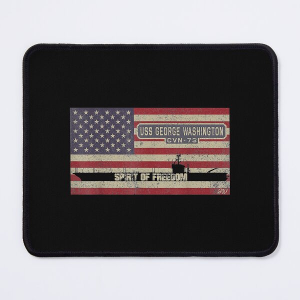 Item preview, Uss George Washington Cvn 73 Aircraft Carrier American Flag designed and sold by maudean.