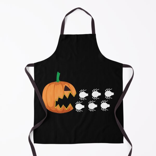Item preview, Scary Pumpkin chasing spiders for Halloween designed and sold by alaechamlal.