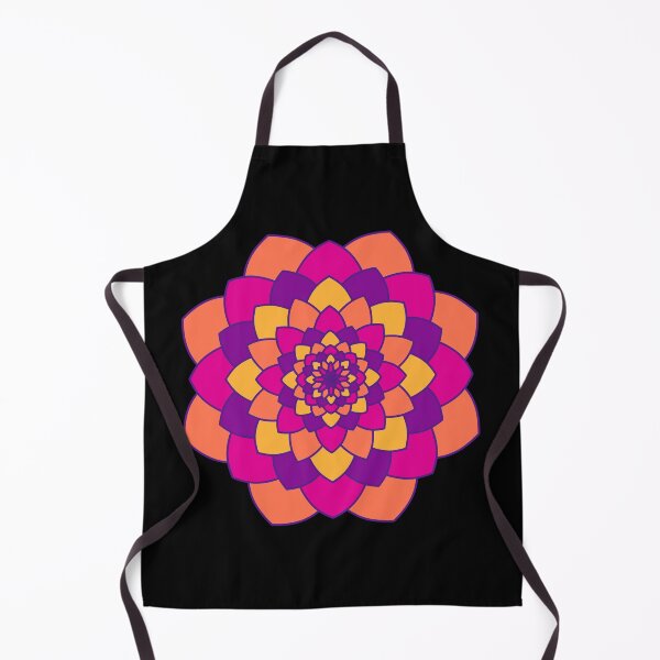 Item preview, Sunset Flower- pattern in purple, pink, orange and yellow designed and sold by nathanielmeeart.