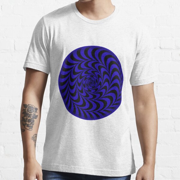 Circle Blue Trippy Optical Illusion T Shirt For Sale By Dilboswagginz Redbubble Optical