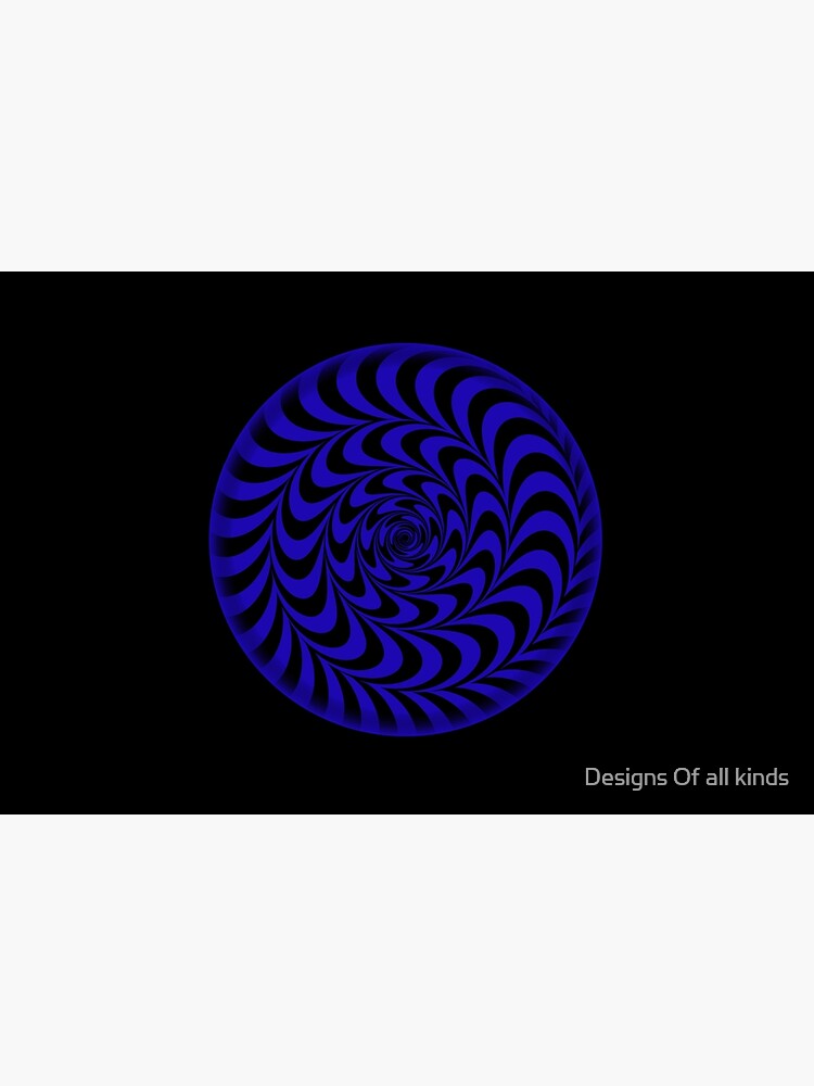 Disover Circle blue Trippy optical illusion Bath Mat