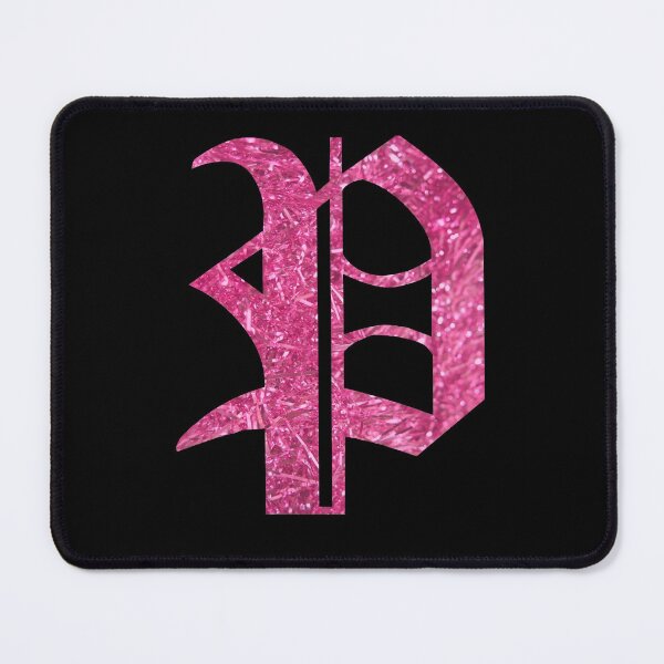 Item preview, The Letter P - Capital Pink Glitter Gothic designed and sold by TheLykosApparel.