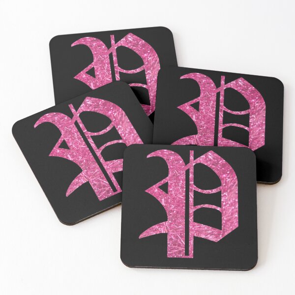 Item preview, The Letter P - Capital Pink Glitter Gothic designed and sold by TheLykosApparel.