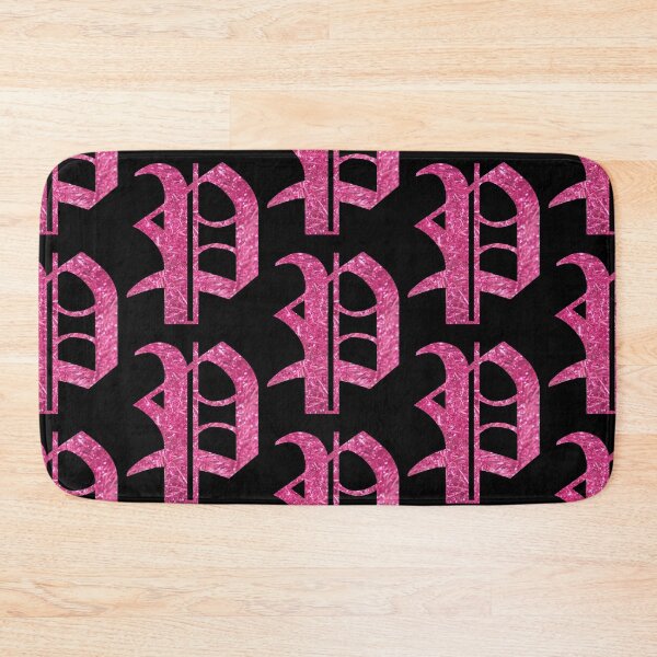 Item preview, The Letter P - Capital Pink Glitter Gothic designed and sold by TheLykosApparel.