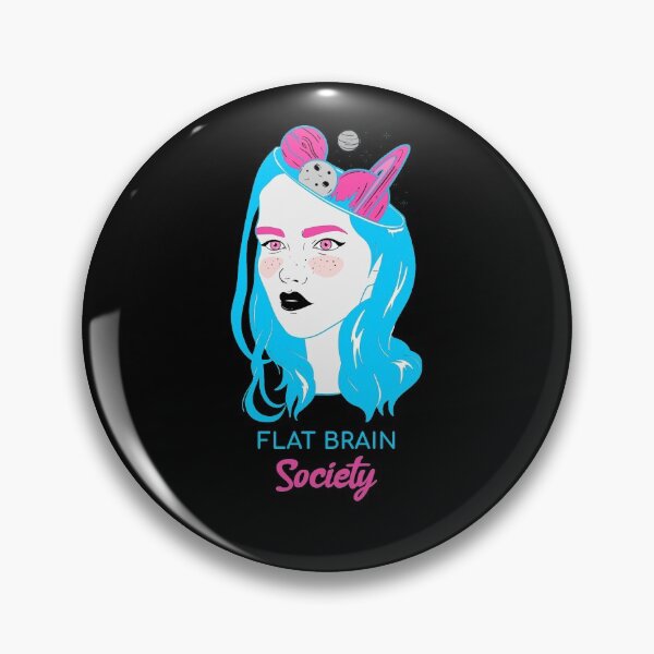 Item preview, Flat Brain Society designed and sold by ShineEyePirate.