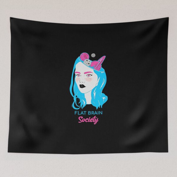 Item preview, Flat Brain Society designed and sold by ShineEyePirate.