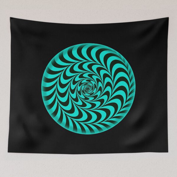 Item preview, Circle cyan Trippy optical illusion  designed and sold by Designs Of all kinds.