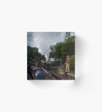 Steam Train Acrylic Block