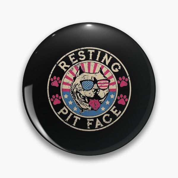 Item preview, Resting Pit Face Vintage Dog Pitbull designed and sold by angelata.